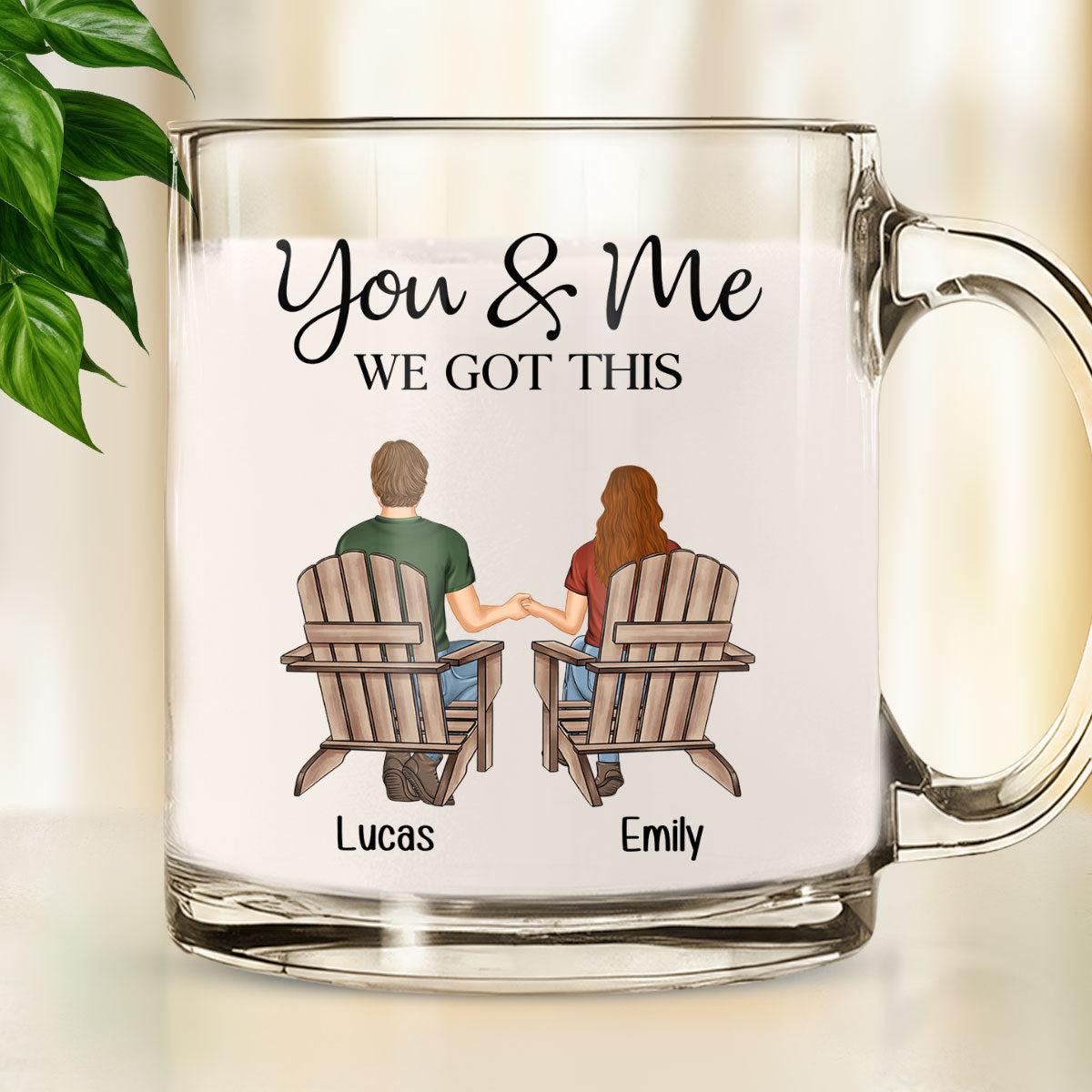 You And Me We Got This - Personalized Custom Glass Mug