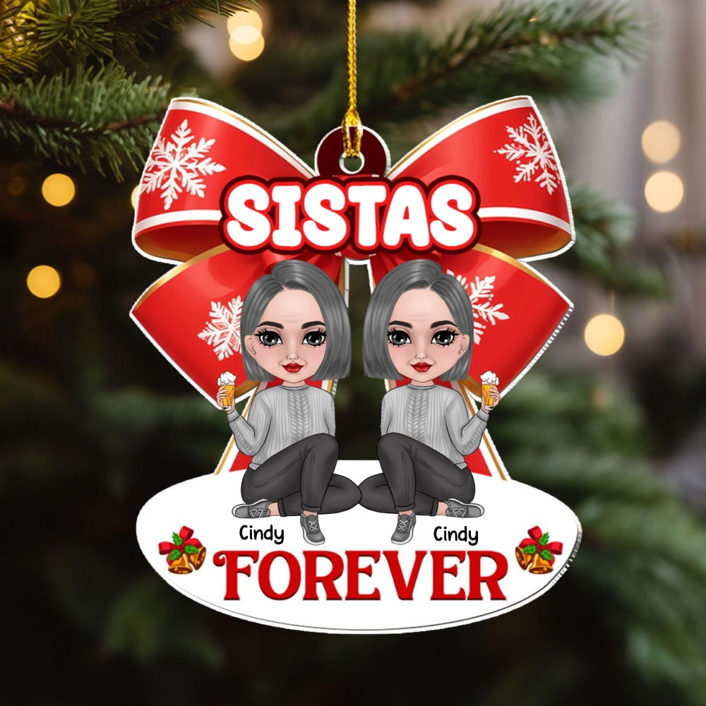 Besties Together - Personalized Custom Acrylic Ornament