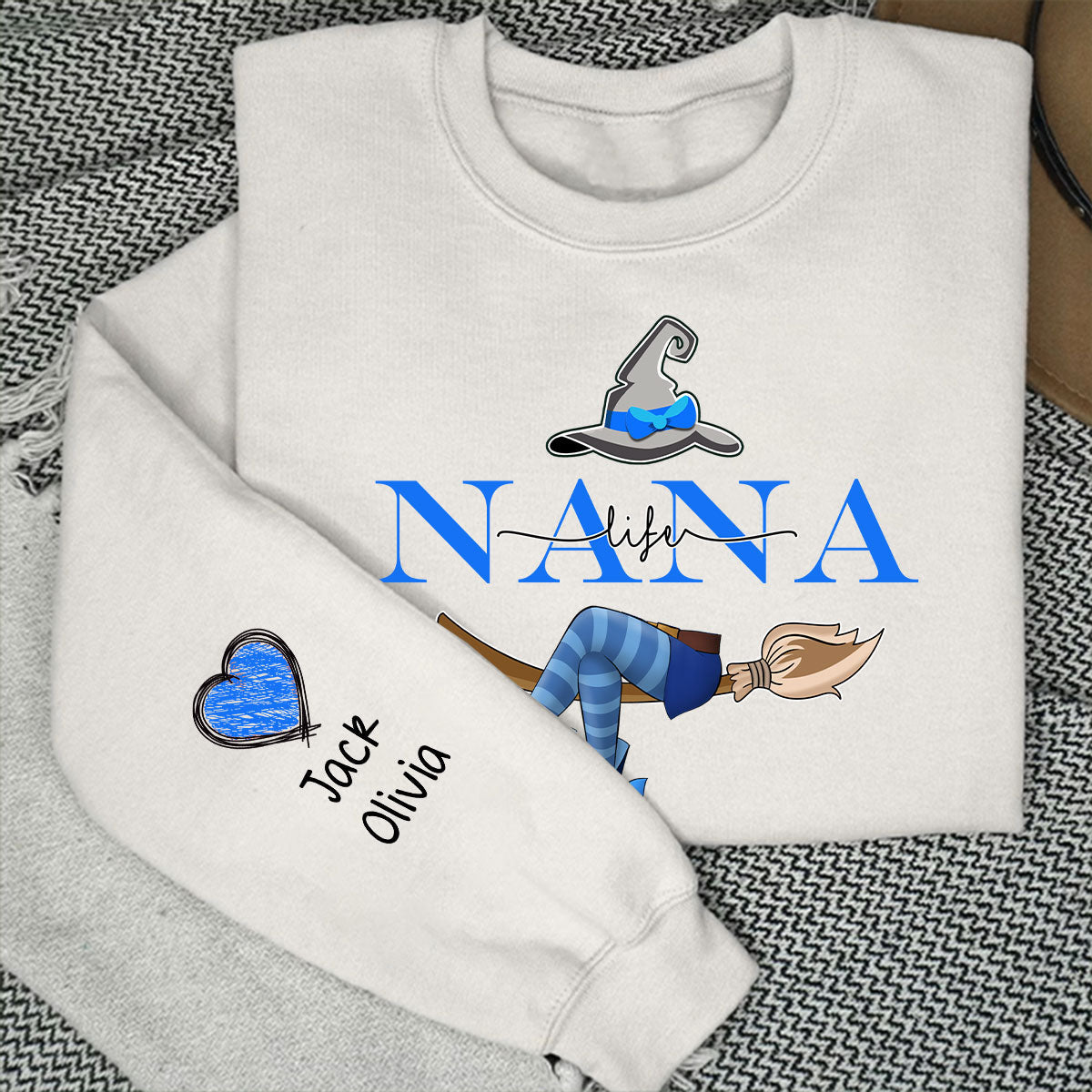 Grandma Life Witch Sweatshirt - Personalized Custom Sweatshirt
