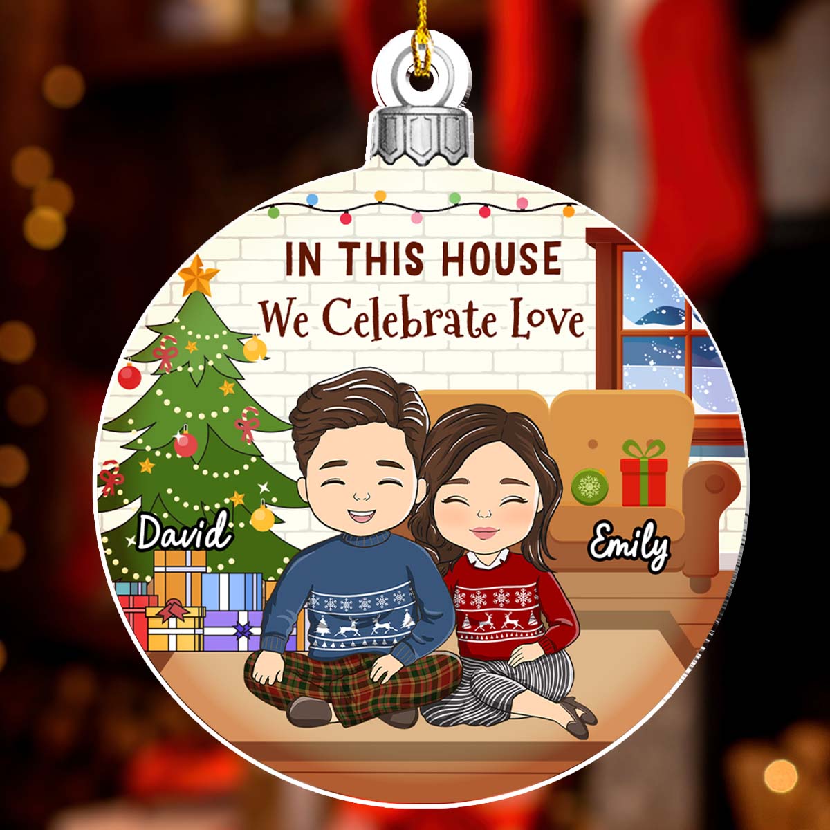 First Christmas In Our New Home 2024 - Personalized Custom Acrylic Ornament