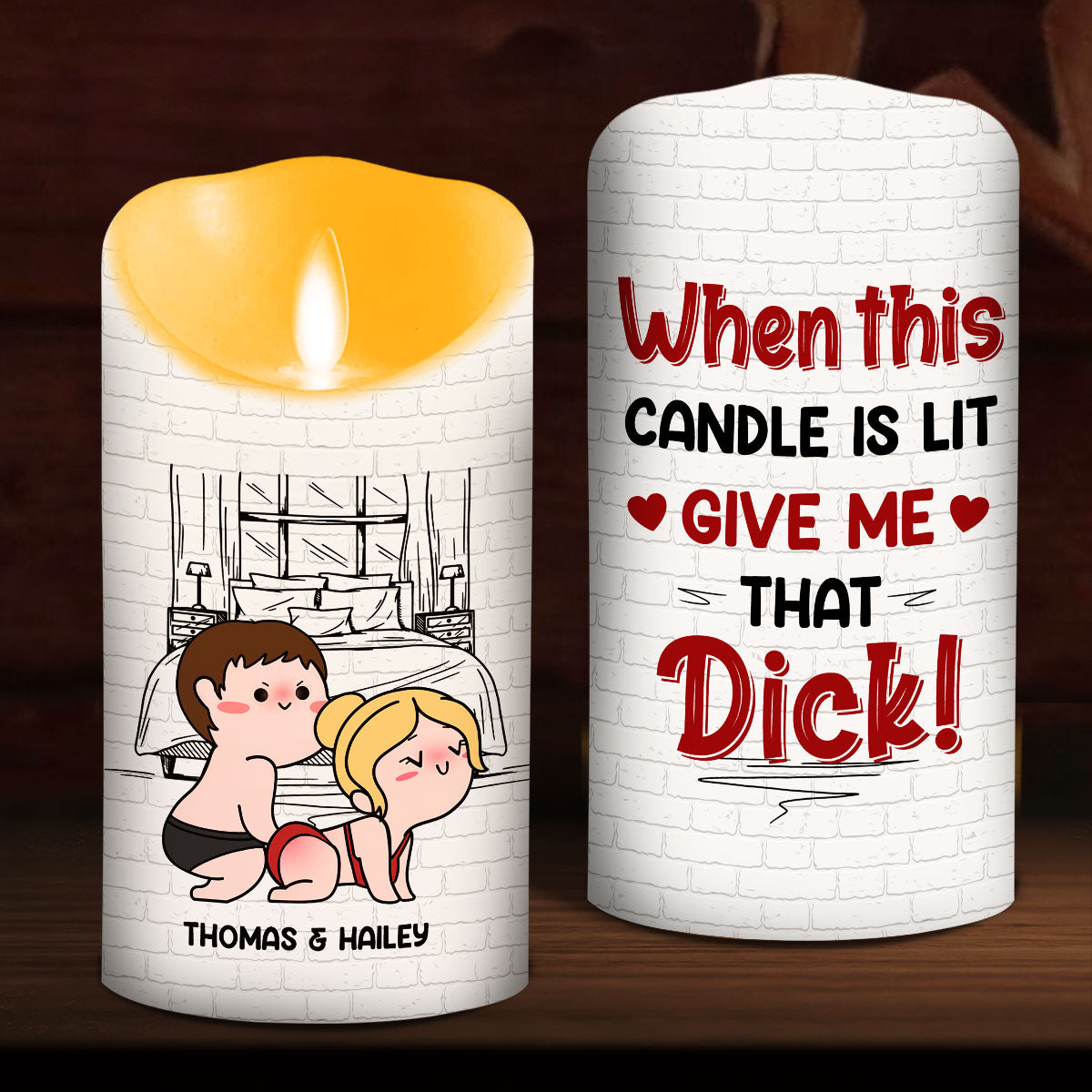 When This Candle Is Lit - Personalized Custom LED Candle