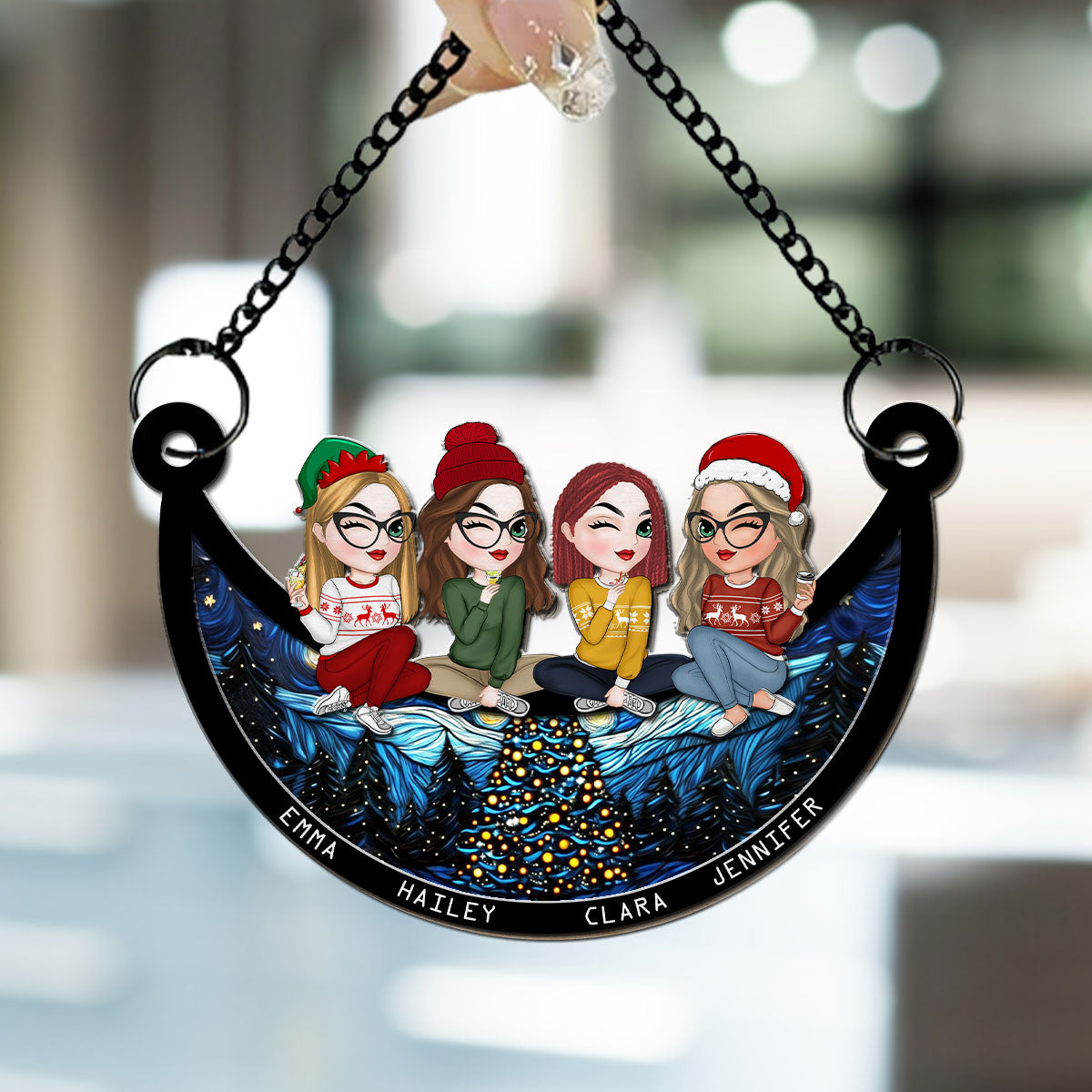 Our Christmas - Personalized Custom Suncatcher