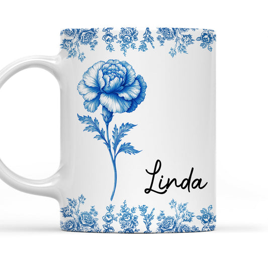 Friends Are Flowers That Never Fade Toile - Personalized Custom Coffee Mug