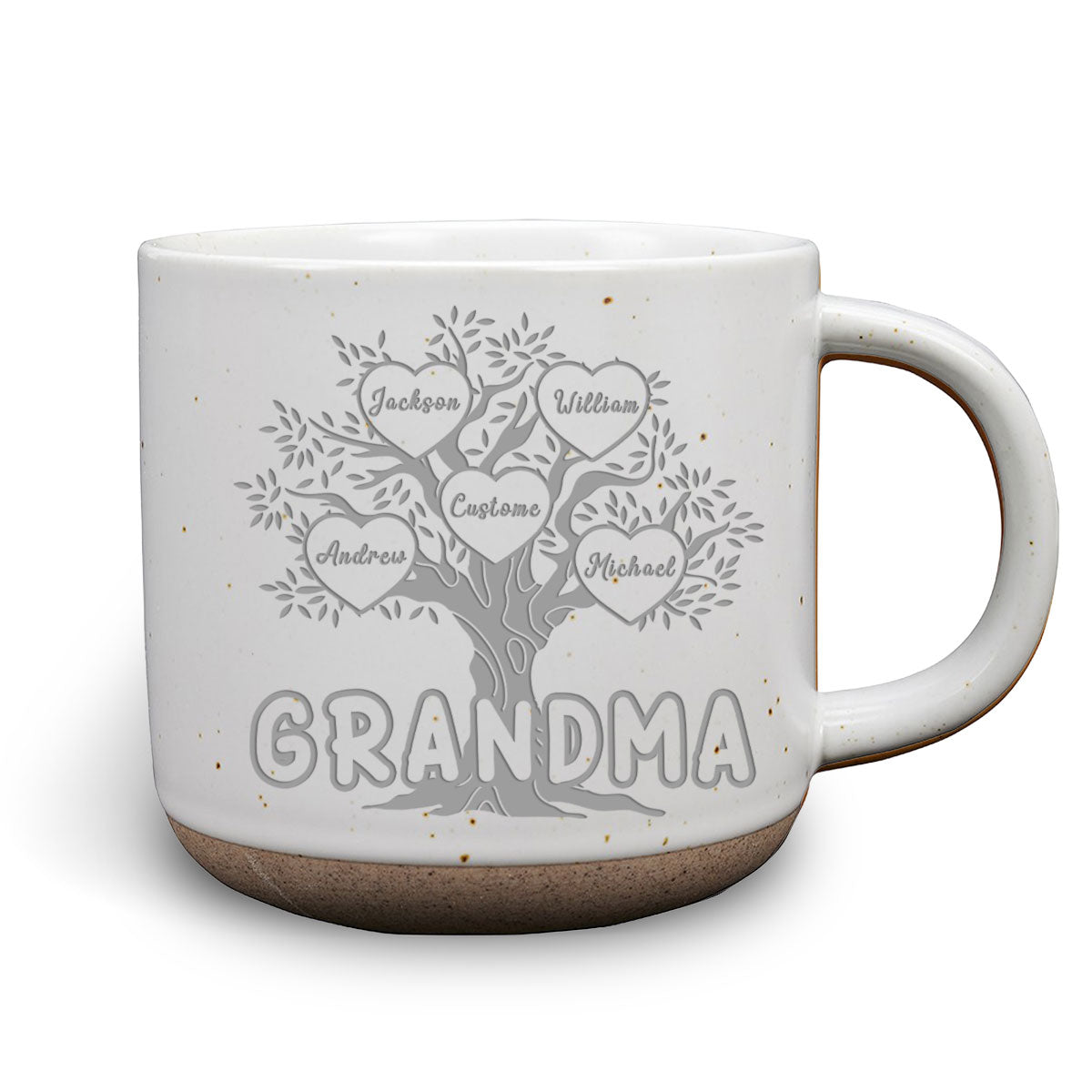 Blessed To Be Called Grandma - Personalized Custom Engraved Pottery Mug