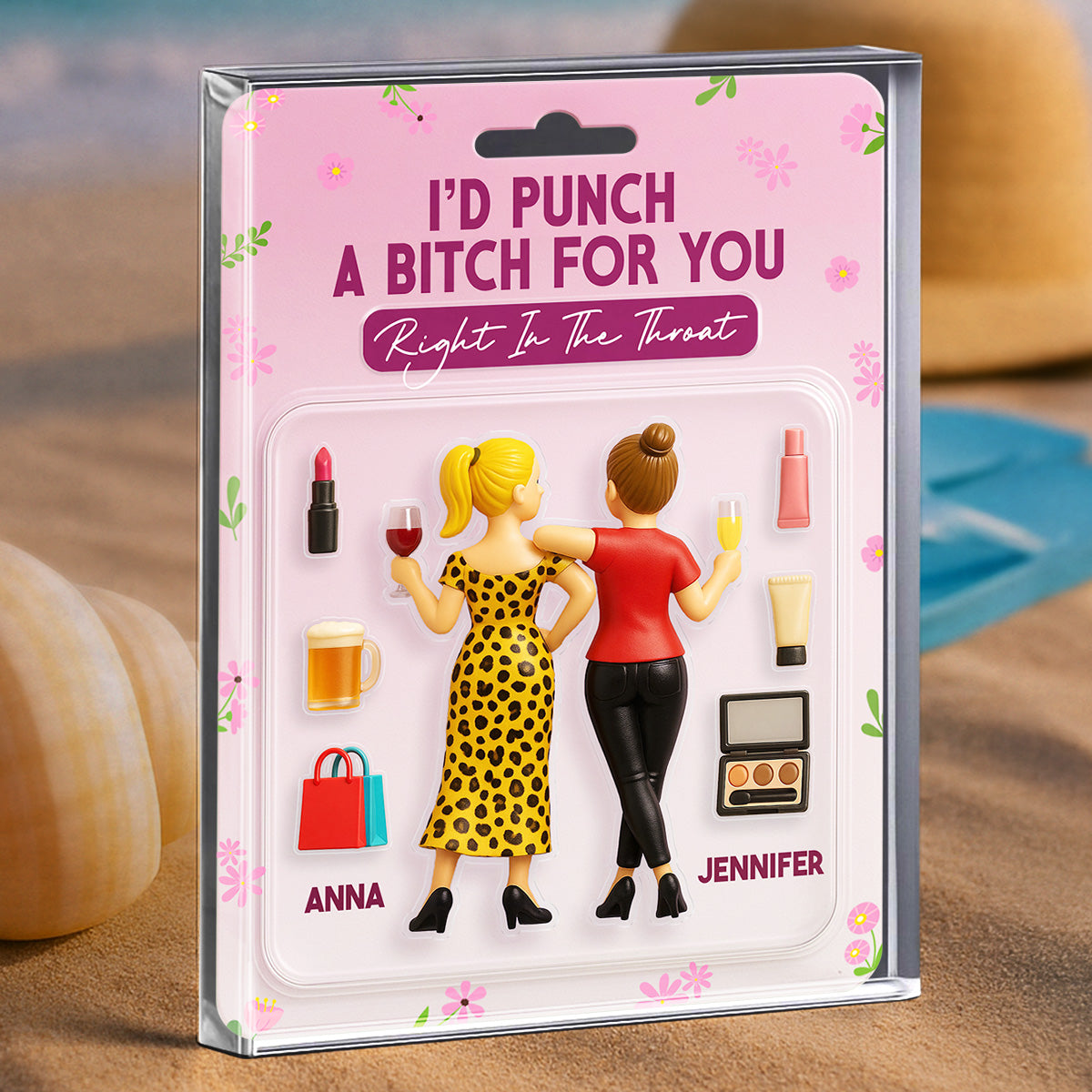 Bestie Always And Forever - Personalized Custom Acrylic Plaque