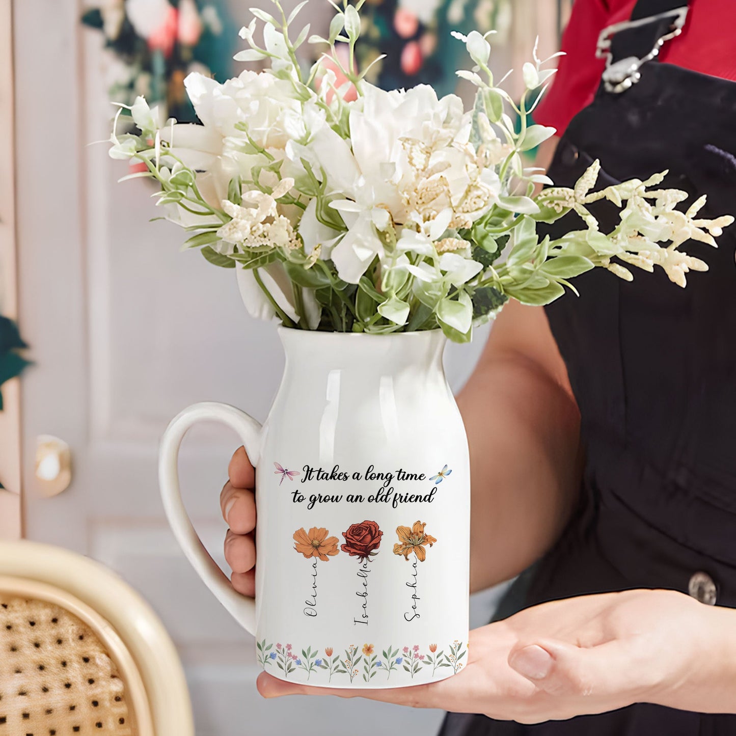 Grow An Old Friend - Personalized Custom Flower Vase
