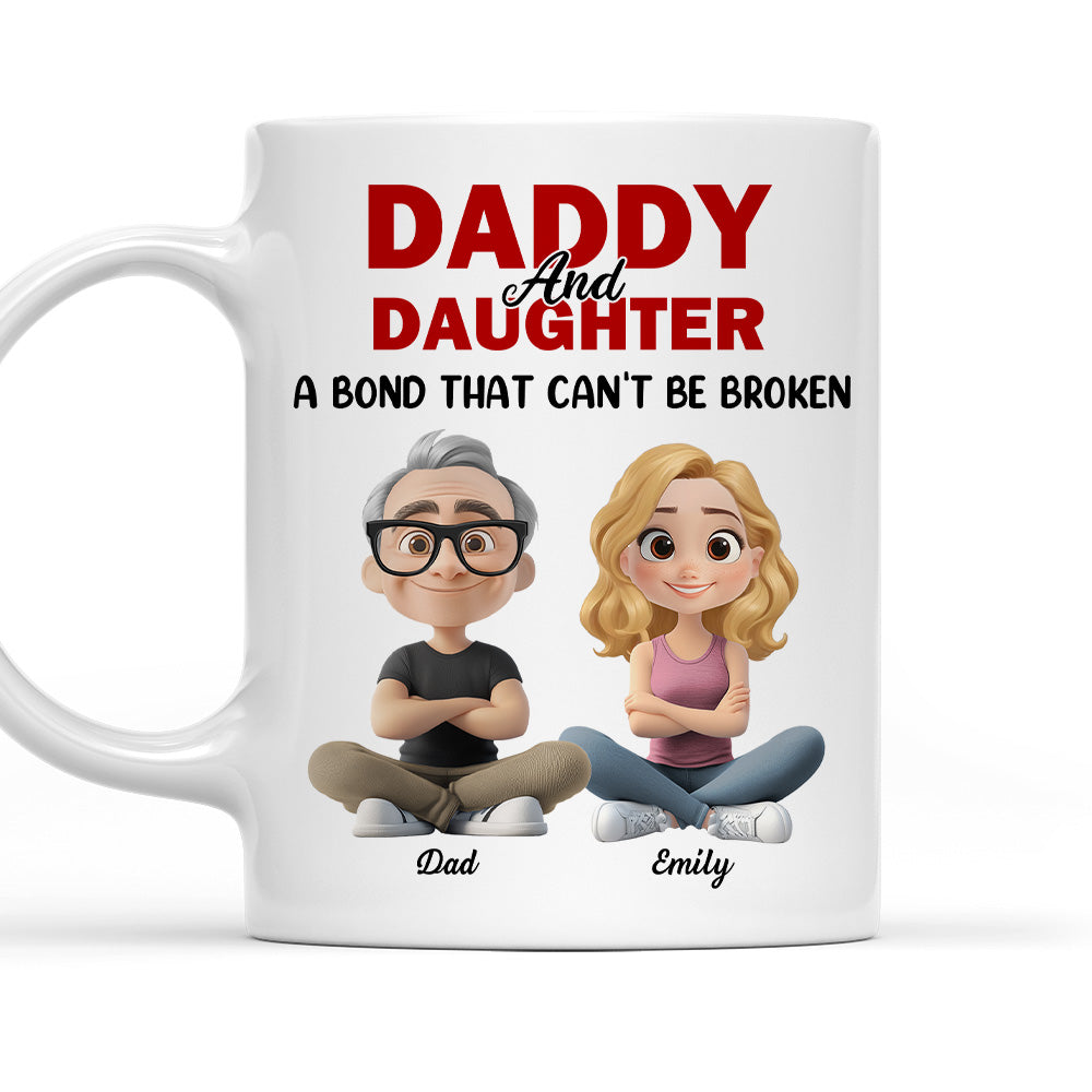 Dad And Daughter - Personalized Custom Coffee Mug