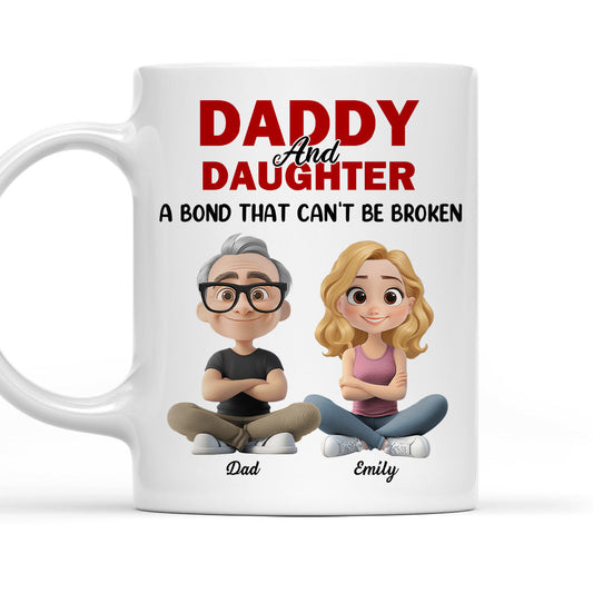 Dad And Daughter - Personalized Custom Coffee Mug
