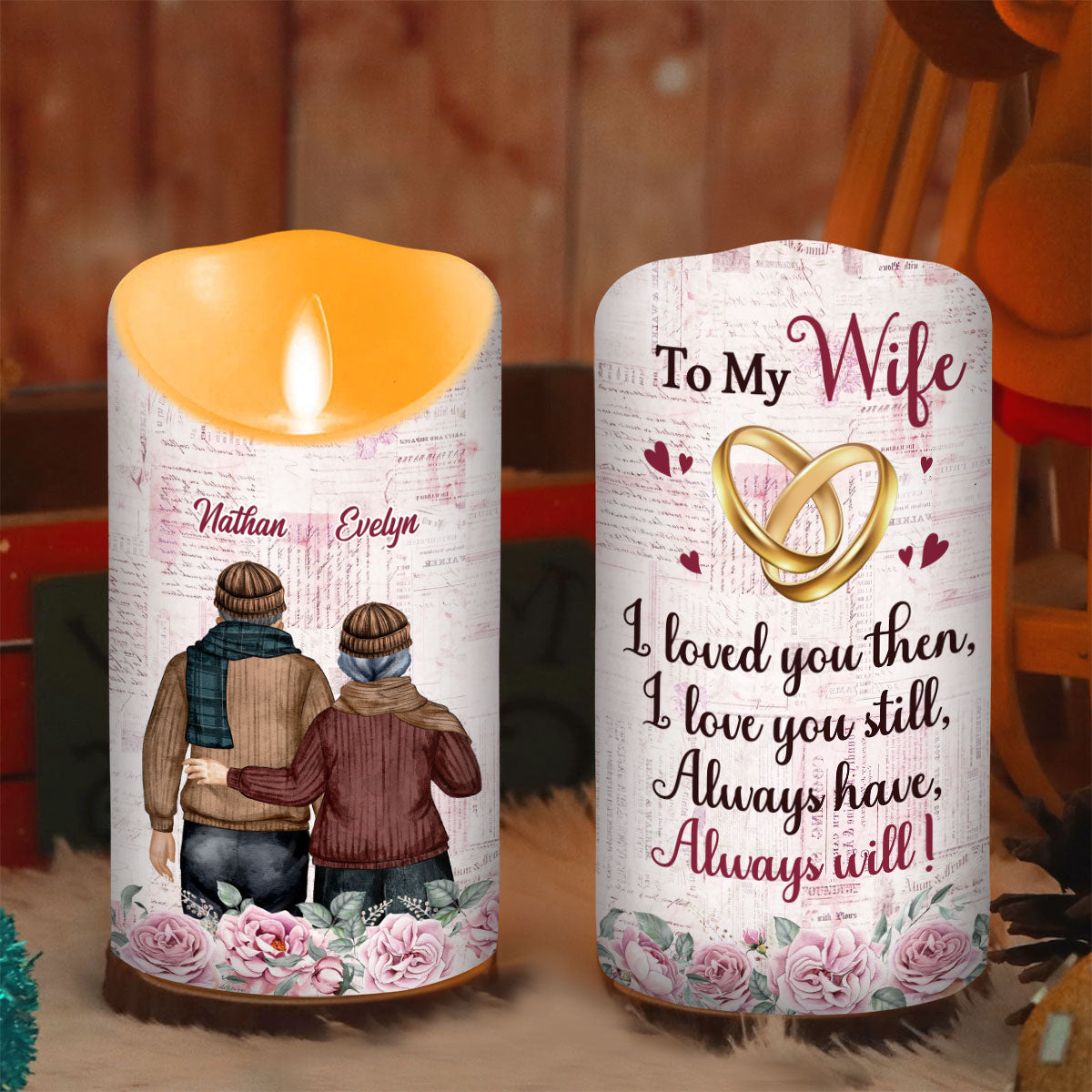 Love You Still - Personalized Custom LED Candle