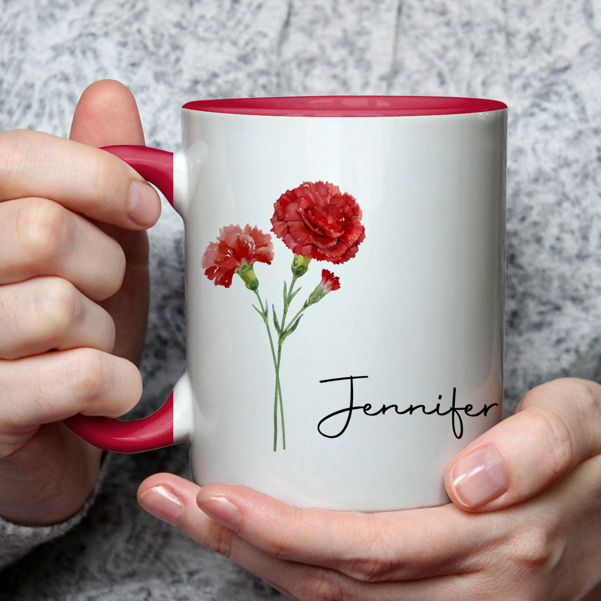 Me And My Better Half  - Personalized Custom Accent Mug