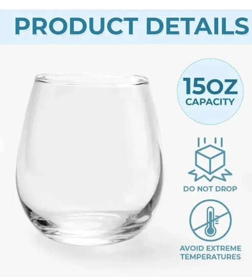 Drink One Measure Daily - Personalized Custom Wine Glass
