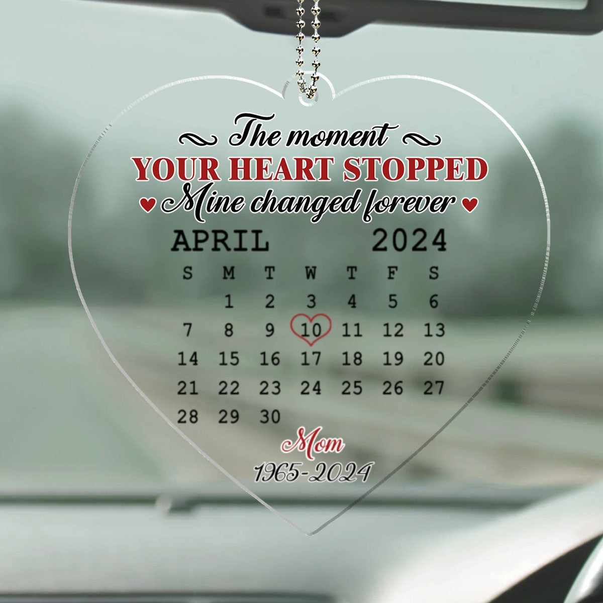 The Moment - Personalized Custom Car Ornament