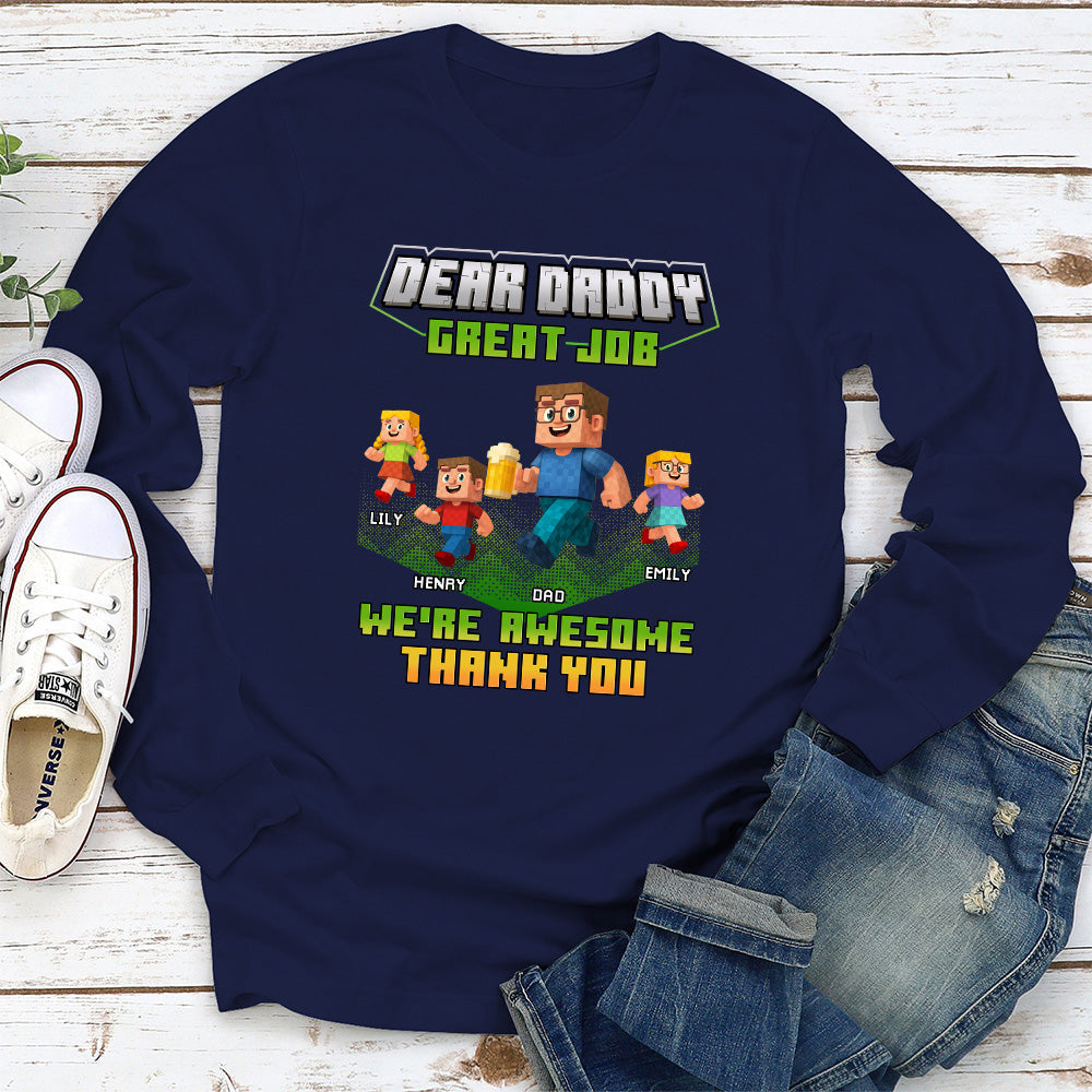 Thank You Dadcraft - Personalized Custom Shirt