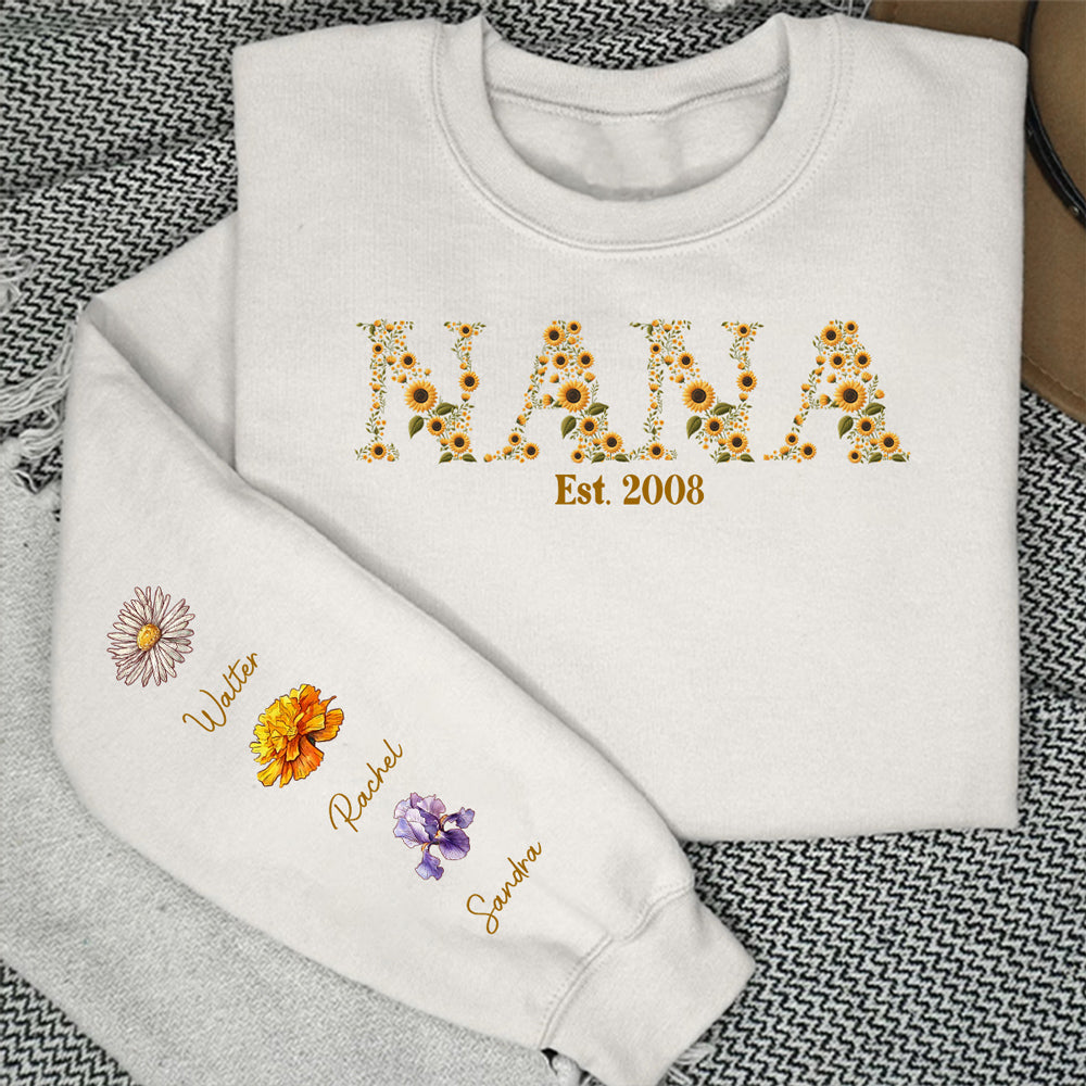 Blessed To Be Called Grandma - Personalized Custom Sweatshirt
