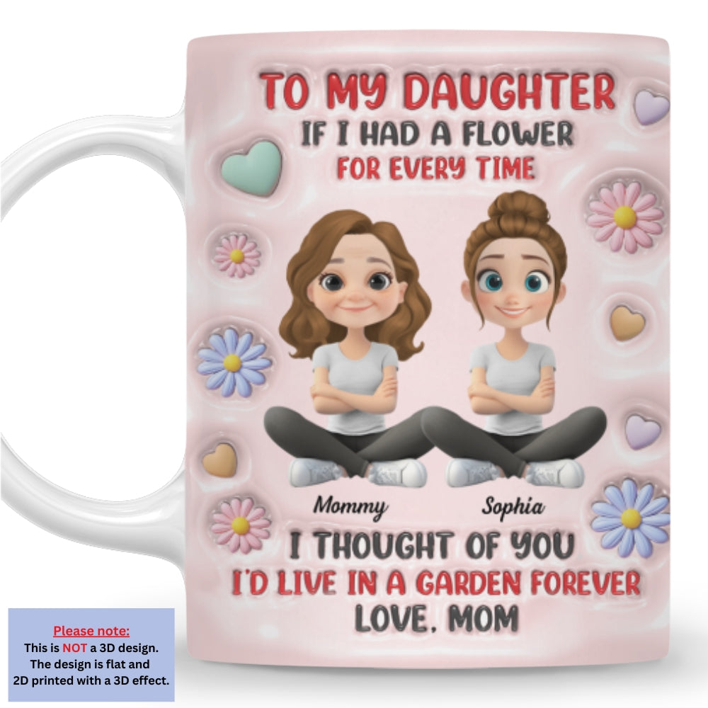 A Garden Full Of Love - Personalized Custom 3D Inflated Effect Mug