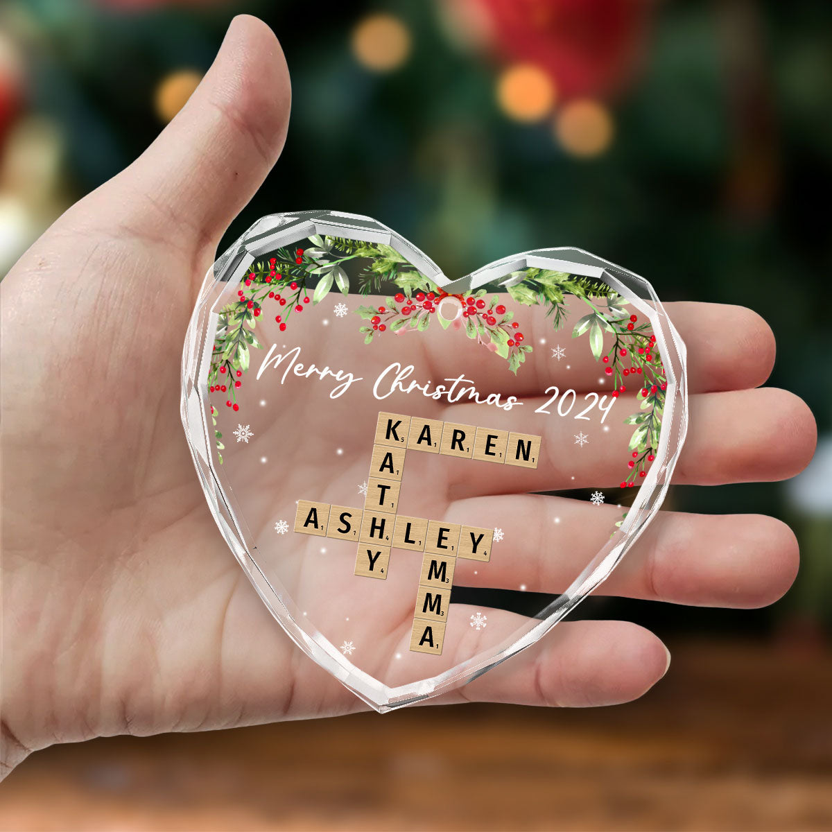 Your Love Melts My Heart  - Personalized Custom Glass Ornament