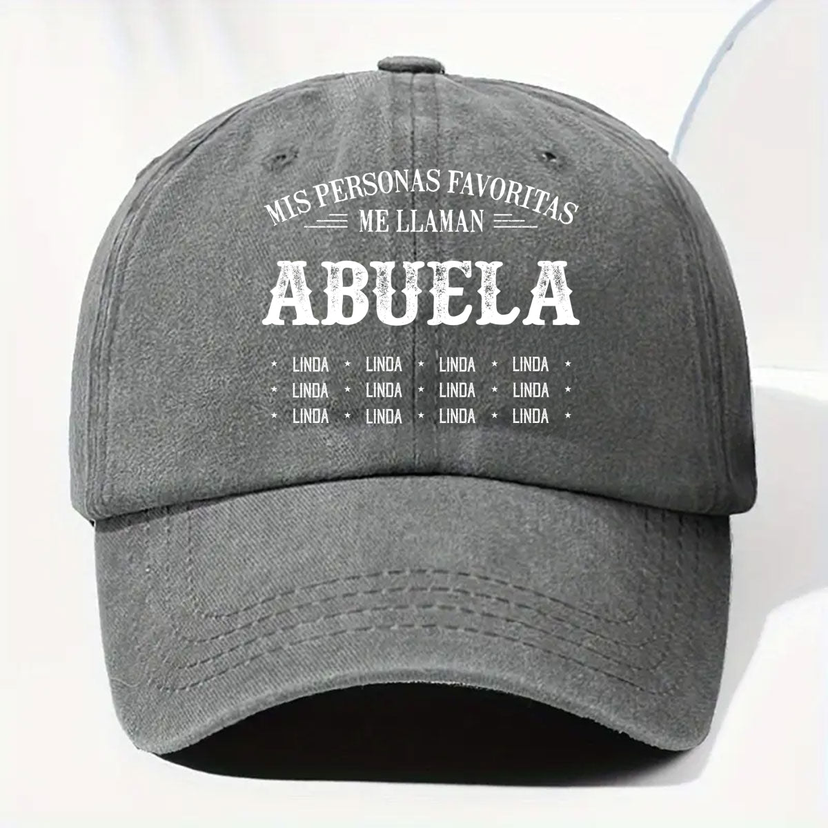 Mis Personas Favoritas Me Llaman Nana - Gorra de Mezclilla Vintage Lavada Personalizada