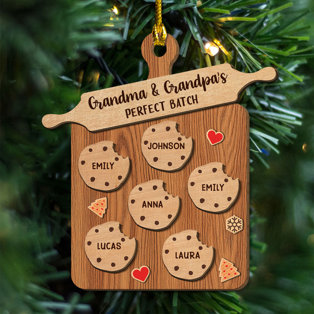 Perfect Batch Parents - Personalized Custom Freeshape 2-Layered Wood Ornament