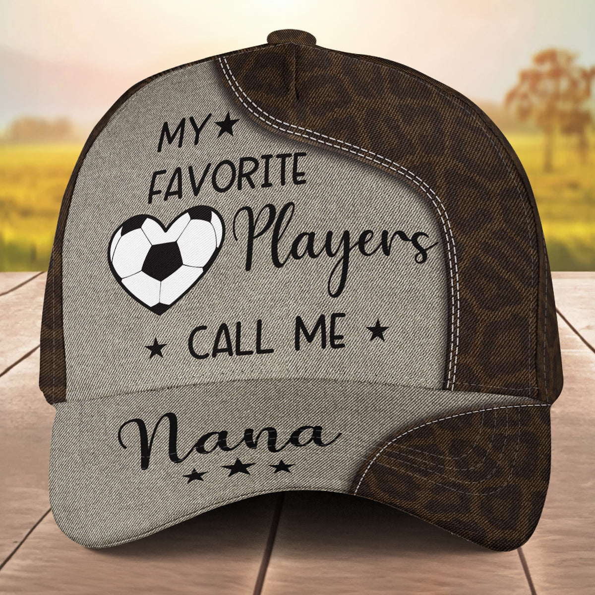 He Scores And Grandma Goes Wild - Personalized Custom Classic Cap