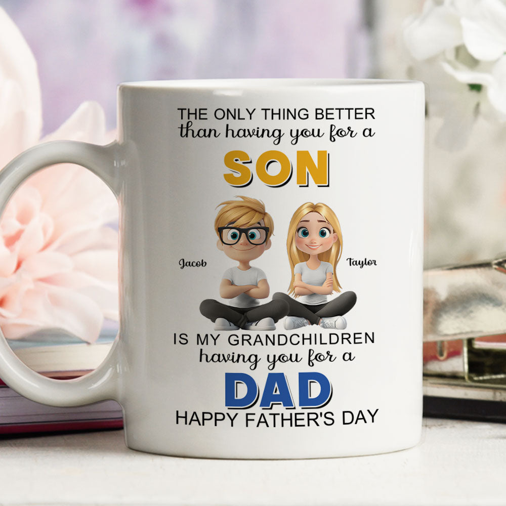 From Son To Mom Forever And Always - Personalized Custom Coffee Mug