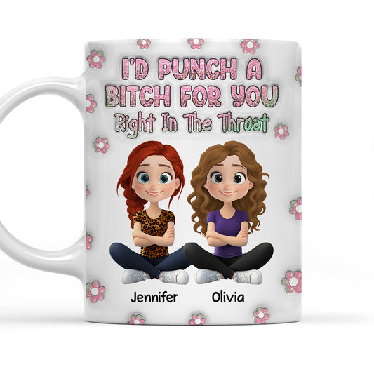 Sisters By Heart - Personalized Custom 3D Inflated Effect Mug