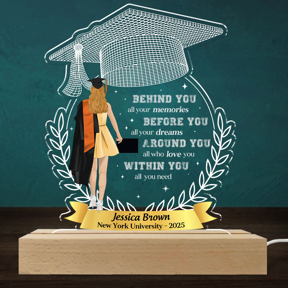 Happy Graduation - Personalized Custom LED Light