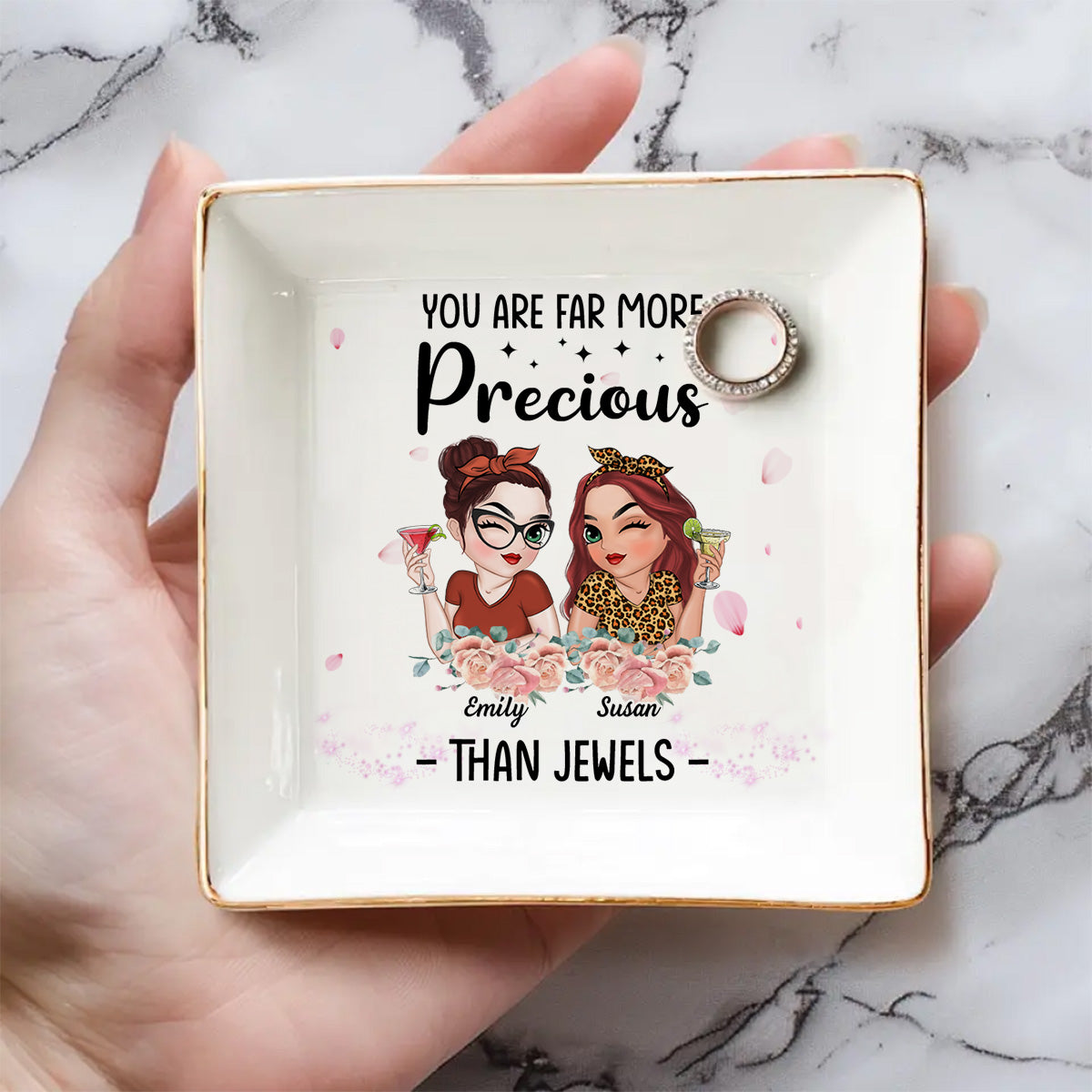 You Are Precious More Than Jewels - Personalized Custom Jewelry Dish