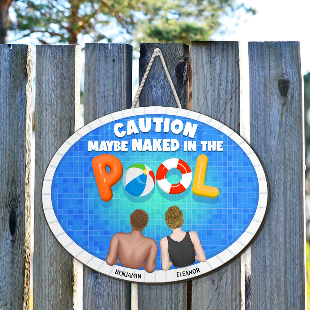 We Are In The Pool - Personalized Custom Wood Sign