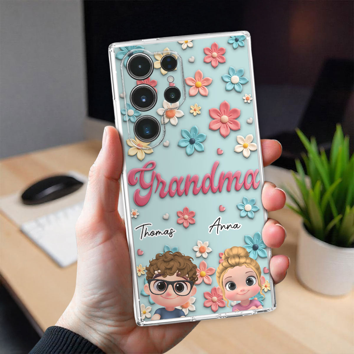 Grandma Flower - Personalized Custom Phone Case