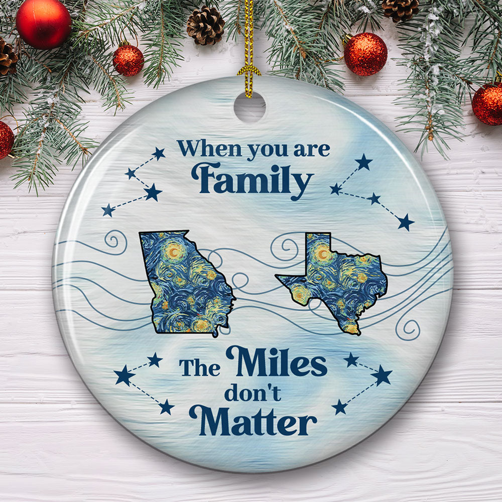 Home Is Love - Personalized Custom Ceramic Ornament