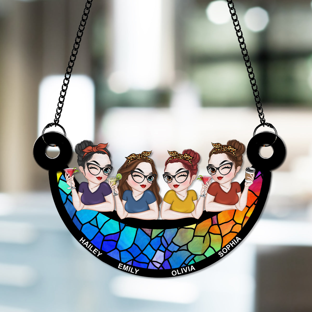 Best Friends Together - Personalized Custom Suncatcher