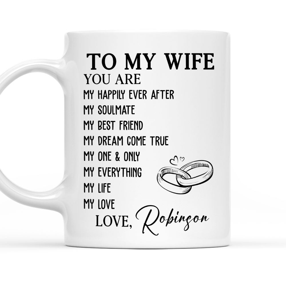 My Love My Life - Personalized Custom Coffee Mug