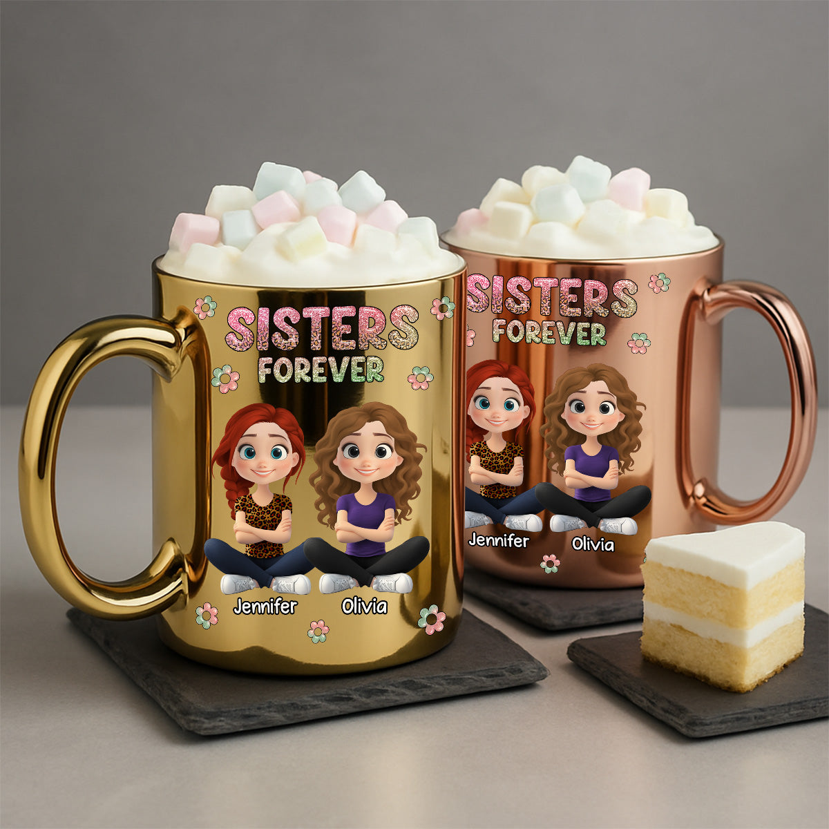 Always My Bestfriend - Personalized Custom Metallic Mug