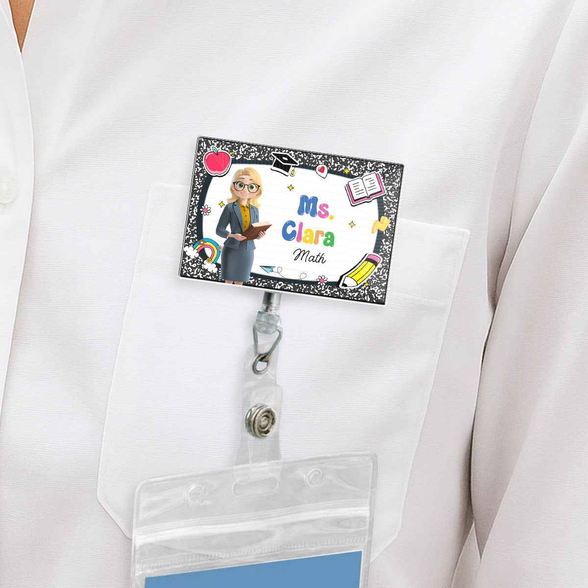 Welcome To My Class - Personalized Custom Acrylic Badge Reel