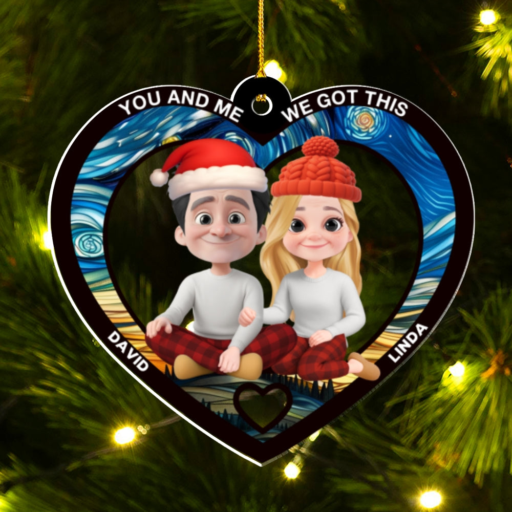 You And Me Always Together - Personalized Custom Acrylic Ornament