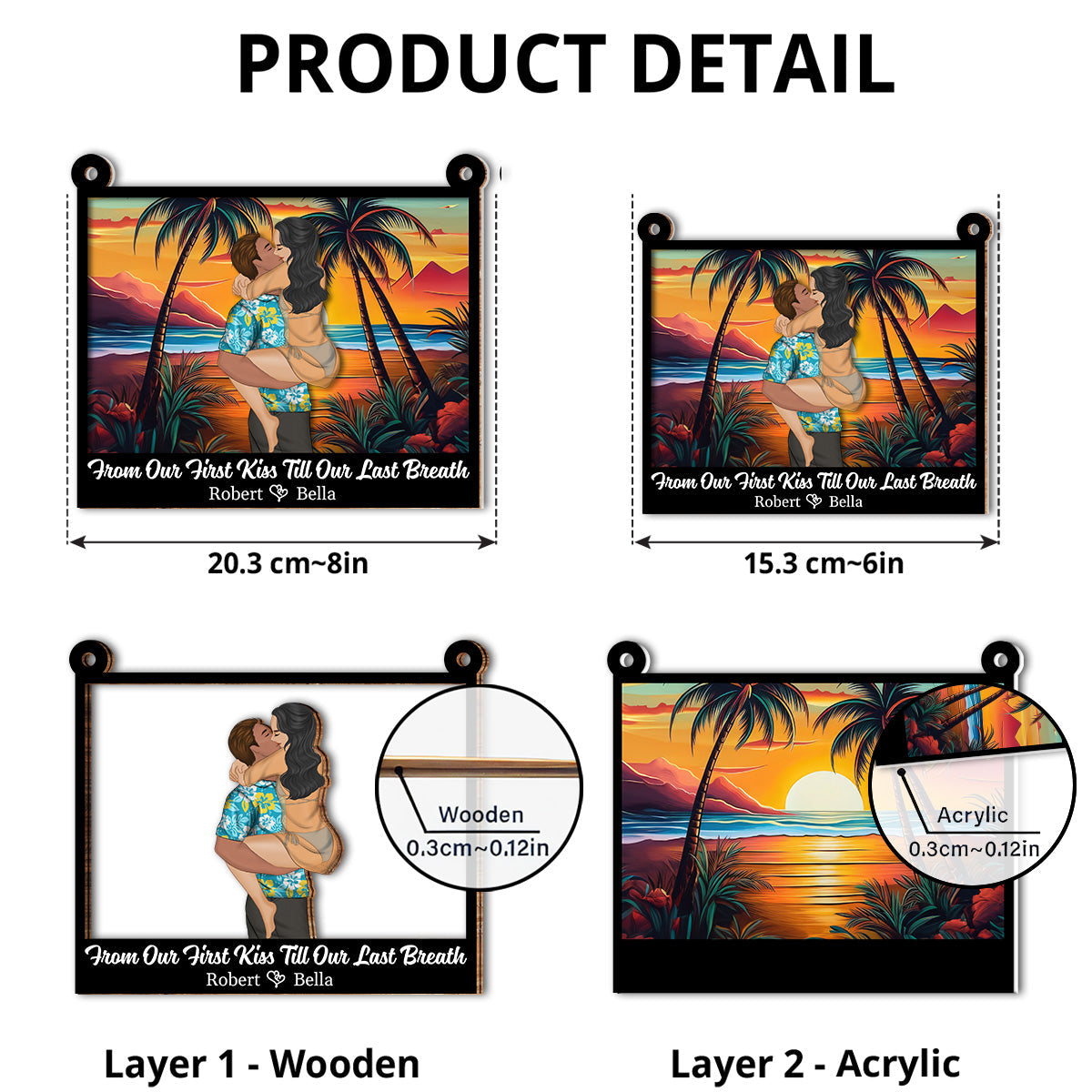 I Love You So Much - Personalized Custom Suncatcher