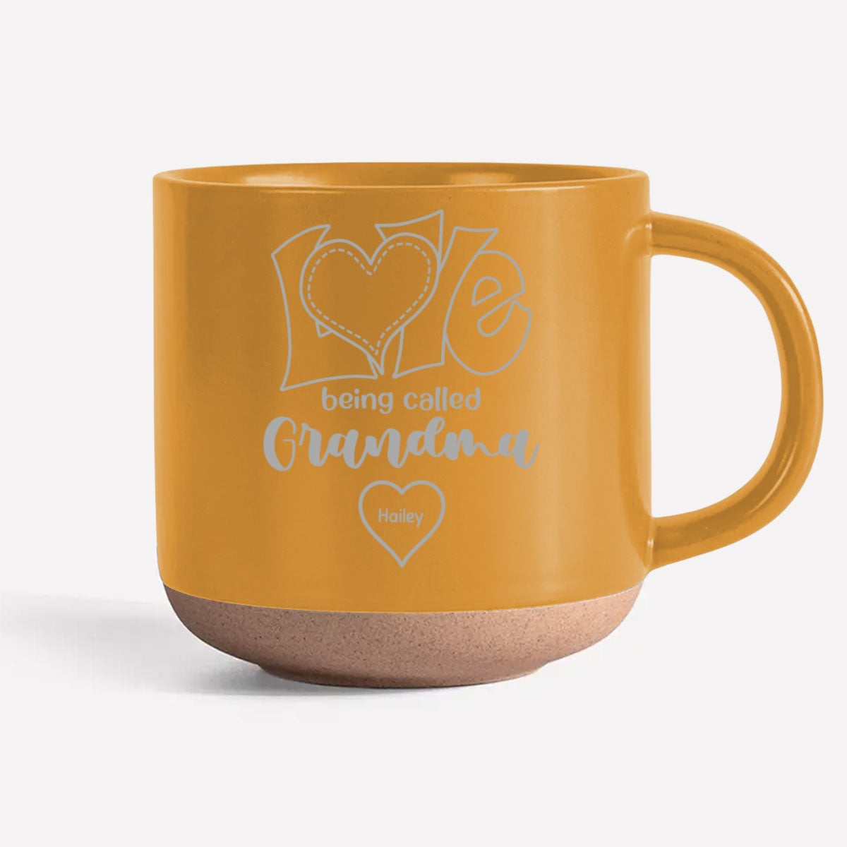 Love Being Called Grandma  - Personalized Custom Engraved Pottery Mug