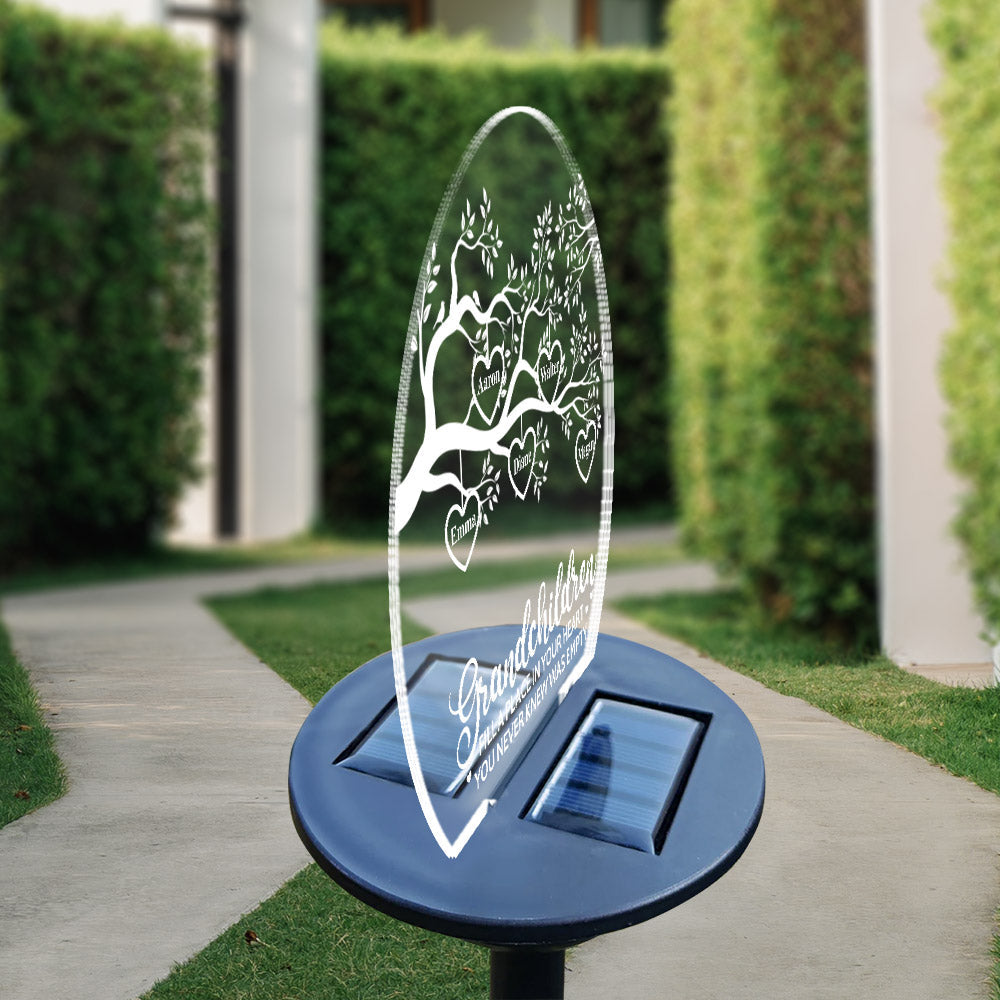 Grandkids Make Life More Grand - Personalized Custom Solar Light