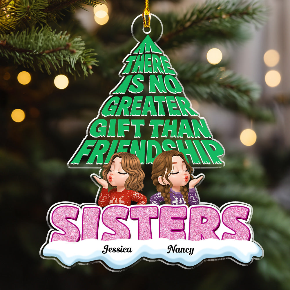 The Gift Of Friendship - Personalized Custom Acrylic Ornament