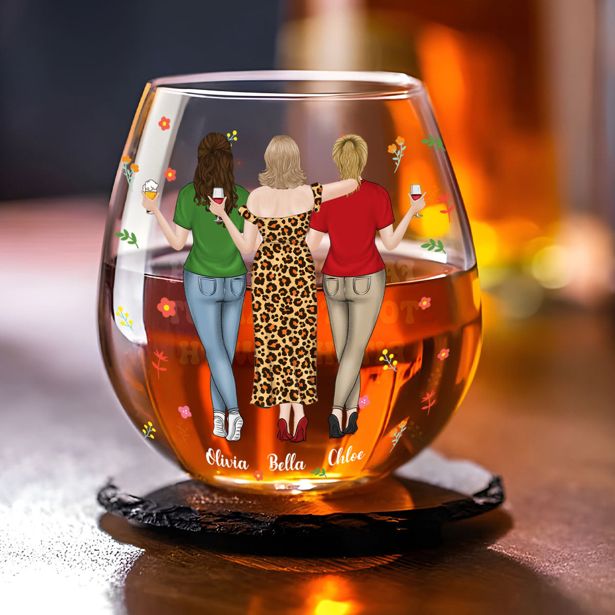 You Are My Favorite Bestie - Personalized Custom Wine Glass