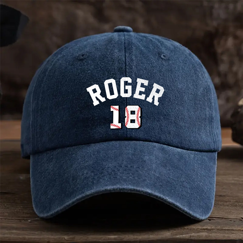 You Make My Heart Smile - Personalized Custom Vintage Washed Denim Cap