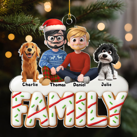 Our Sweetest Christmas - Personalized Custom Acrylic Ornament