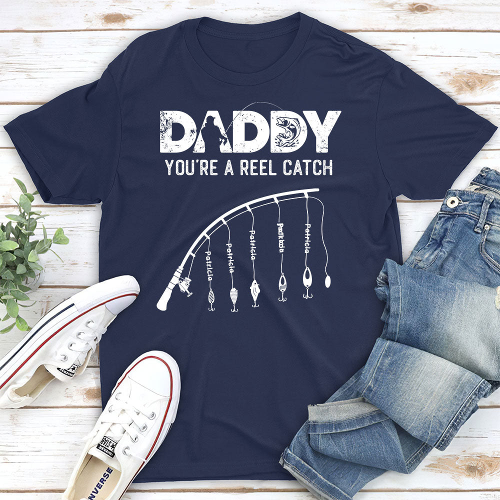 Dad Reel Catch - Personalized Custom Shirt