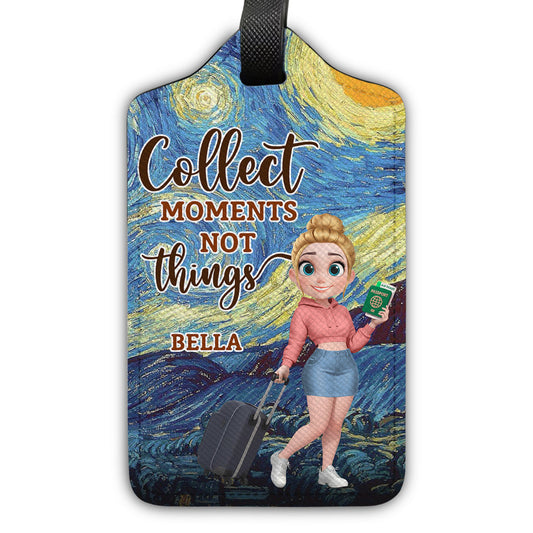 Marble Elegance - Personalized Custom Luggage Tag