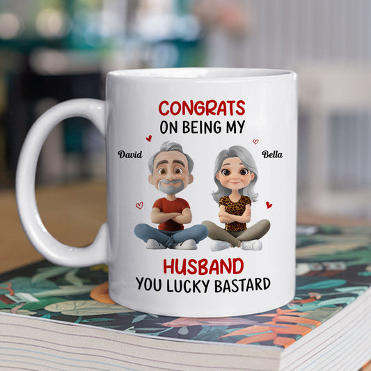 Congrats My Husband - Personalized Custom Coffee Mug