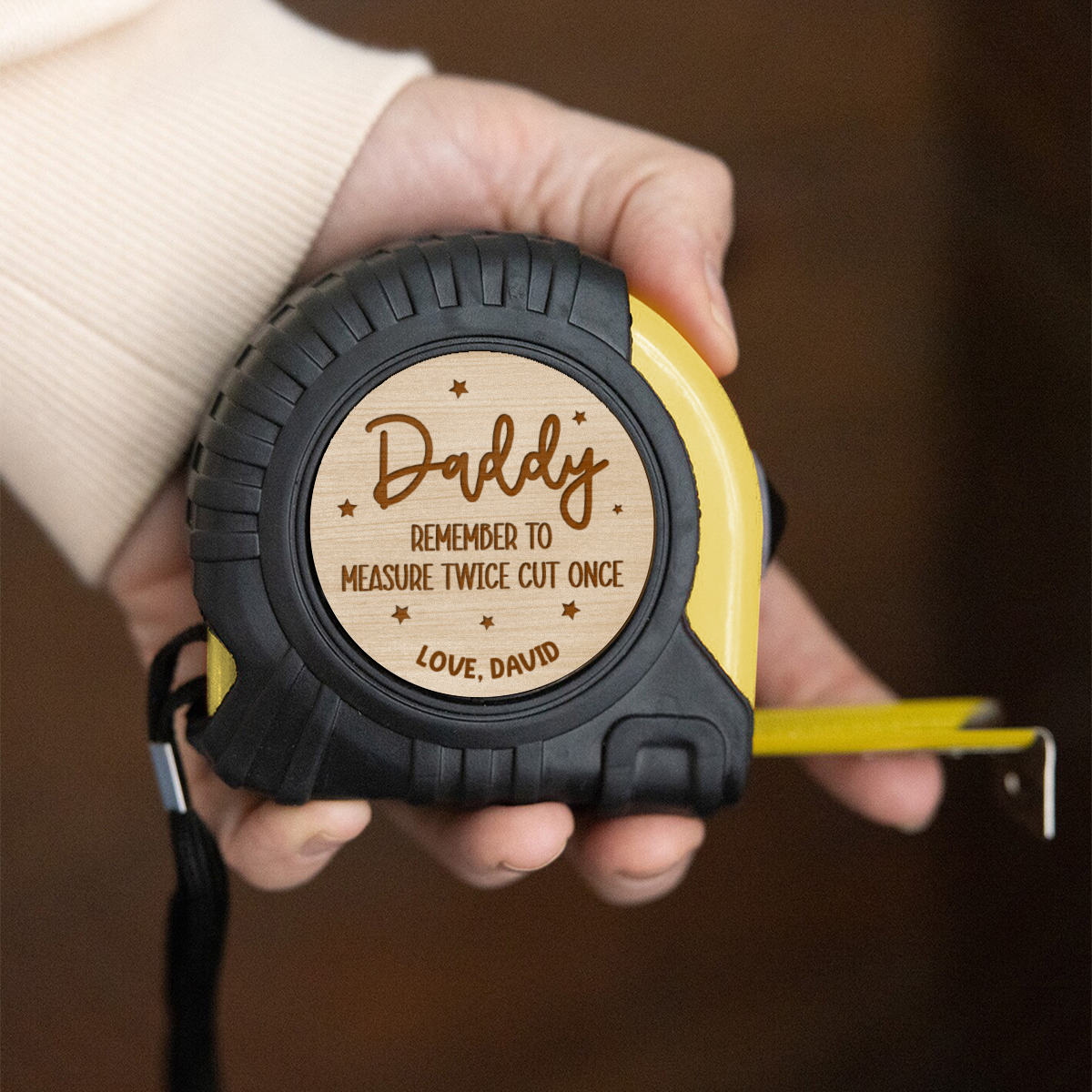 Hammer First Ask Questions Later - Personalized Custom Tape Measure