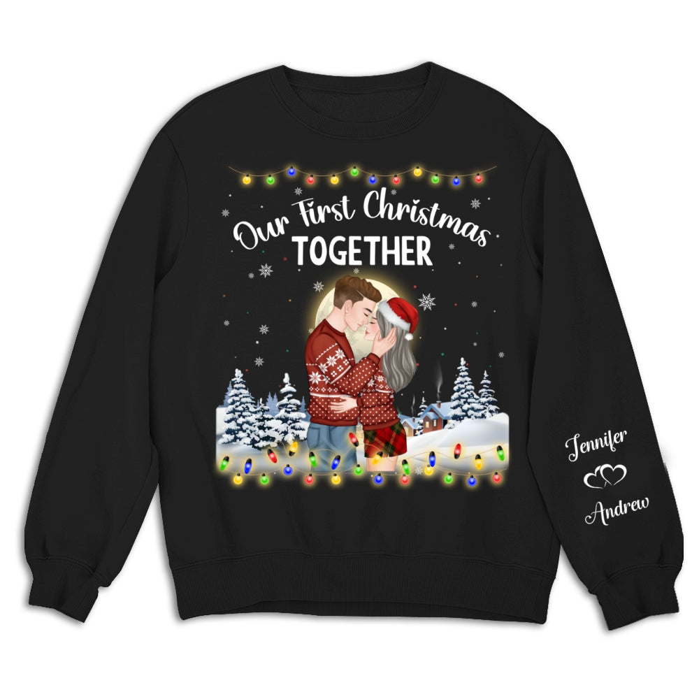 Couple Together Christmas - Personalized Custom Sweatshirt