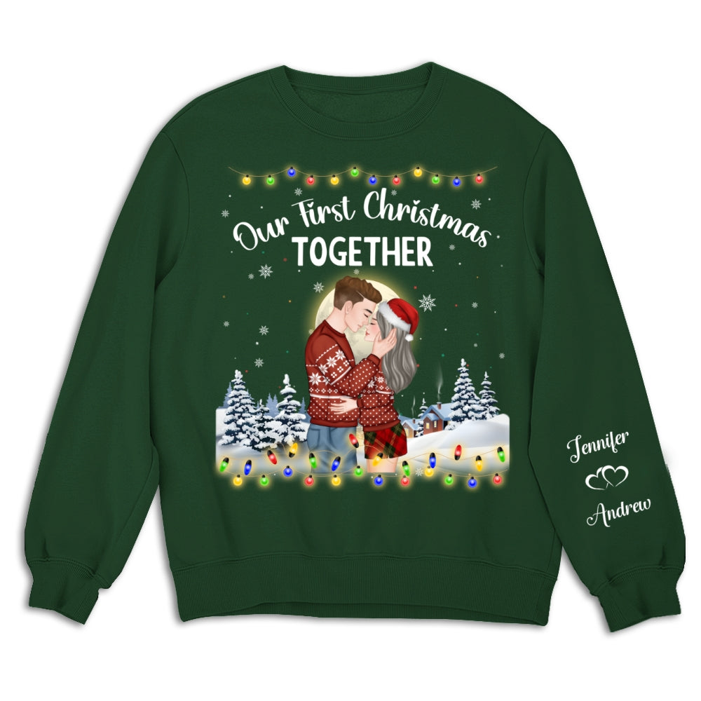 Couple Together Christmas - Personalized Custom Sweatshirt