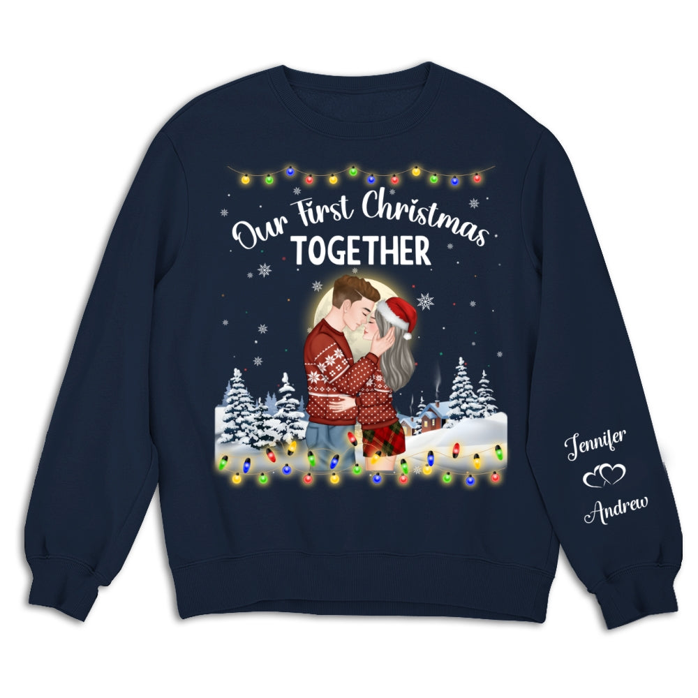 Couple Together Christmas - Personalized Custom Sweatshirt