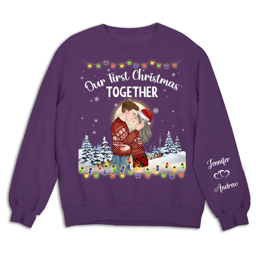 Couple Together Christmas - Personalized Custom Sweatshirt